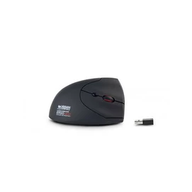 Egér, vezeték nélküli, vertikális, USB, URBAN FACTORY &quot;Ergo Next&quot;, fekete