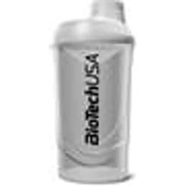 Keverőpalack, 600ml, BIOTECH USA &quot;Wave Shaker&quot;, fekete-füst