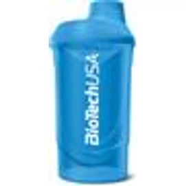 Keverőpalack, 600ml, BIOTECH USA &quot;Wave Shaker&quot;, kék