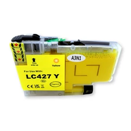 Utángyártott BROTHER LC427Y Tintapatron sárga -