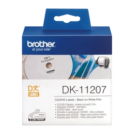 Címkenyomtató etikett szalag (DK Label), 58 mm átmérőjű , öntapadó, Brother (DK-11207)