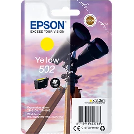 EPSON Nr.502 sárga EREDETI tintapatron (C13T02V44010) 3,3ml (≈165 oldal) ► Legális! ◄