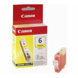 Canon® BCI-6Y eredeti sárga tintapatron, ~420 oldal (bci6)