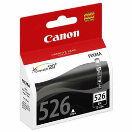 Canon® CLI-526BK eredeti fekete tintapatron, ~450 oldal (cli526 vékony fekete)