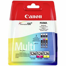 Canon® CLI-526CMY eredeti (cián-magenta-sárga) tintapatron multipakk, ~3x450 oldal (cli526)