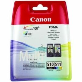 Canon® PG-510/CL-511 eredeti (fekete+színes) tintapatron multipakk, ~220/245 oldal (pg510cl511)