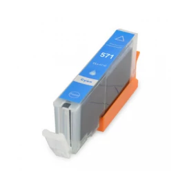 Canon -hoz, ™ CLI-571XL C (cián) CHIPES utángyártott tintapatron (~715 oldal, 13ml)