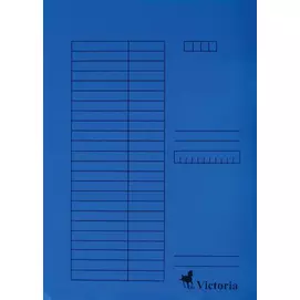 Gyorsfűző, karton, A4, VICTORIA OFFICE, kék
