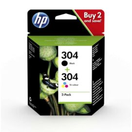 HP Nr.304 eredeti tintapatron multipakk (1db fekete + 1 db színes patron) 3JB05AE