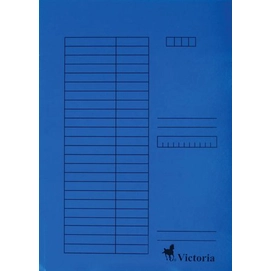 Pólyás dosszié, karton, A4, VICTORIA OFFICE, kék
