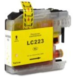 Brother -höz LC223 Y (sárga) utángyártott tintapatron (~550 oldalas)