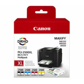Canon® PGI-2500BCMY XL eredeti (fekete-cián-magenta-sárga) tintapatron multipakk, ~2500/3x1500 oldal (pgi2500xl)