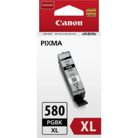 Canon PGI-580PGBK XL eredeti pigmentfekete tintapatron, ~400 oldal (vastag fekete)
