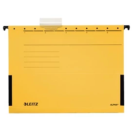 Függőmappa, oldalvédelemmel, karton, A4, LEITZ &quot;Alpha&quot;, sárga