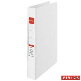 Gyűrűs könyv, 2 gyűrű, 42 mm, A4, PP, ESSELTE &quot;Standard&quot;, Vivida fehér