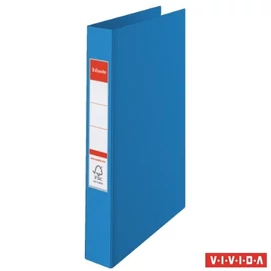 Gyűrűs könyv, 4 gyűrű, 42 mm, A4, PP, ESSELTE &quot;Standard&quot;, Vivida kék