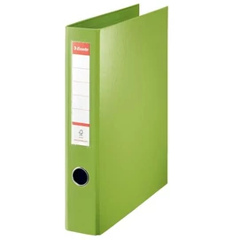 Gyűrűs könyv, 4 gyűrű, D alakú, 60 mm, A4 maxi, PP, ESSELTE &quot;Jumbo Vivida&quot;, zöld
