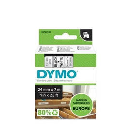 Feliratozógép szalag, 24 mm x 7 m, DYMO &quot;D1&quot;, fehér-fekete