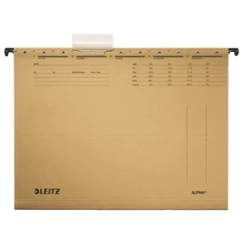 Függőmappa, karton, A4, LEITZ &quot;Alpha Standard&quot;, natúr