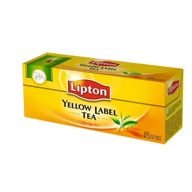 Fekete tea, 25x2 g, LIPTON &quot;Yellow label&quot;