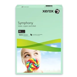 Másolópapír, színes, A4, 80 g, XEROX &quot;Symphony&quot;, zöld (közép)