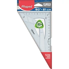 Háromszög vonalzó, műanyag, 60°, 21 cm, MAPED &quot;Geometric&quot;