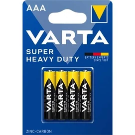 Elem, AAA mikro, 4 db, féltartós, VARTA "Super Heavy Duty"