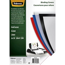 Hátlap, A4, 500 mikron, FELLOWES &quot;Fantaisie&quot;, átlátszó