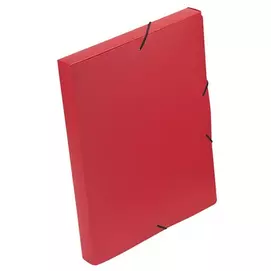 Gumis mappa, 30 mm, PP, A4, VIQUEL "Essentiel", piros