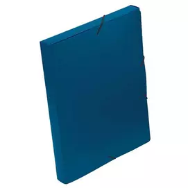 Gumis mappa, 30 mm, PP, A4, VIQUEL "Essentiel", kék
