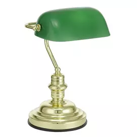Asztali lámpa, 60 W, EGLO &quot;Banker&quot;, zöld