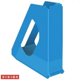 Iratpapucs, műanyag, 68 mm, ESSELTE &quot;Europost&quot;, Vivida kék