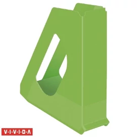 Iratpapucs, műanyag, 68 mm, ESSELTE &quot;Europost&quot;, Vivida zöld