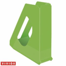 Iratpapucs, műanyag, 68 mm, ESSELTE "Europost", Vivida zöld