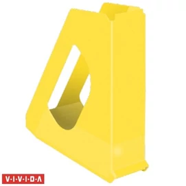 Iratpapucs, műanyag, 68 mm, ESSELTE &quot;Europost&quot;, Vivida sárga
