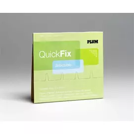 Sebtapasz utántöltő &quot;Quick Fix&quot;, 45 darabos, kék, fémszálas, PLUM