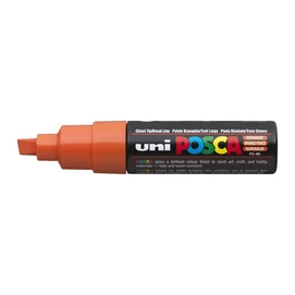 Dekormarker, 8 mm, vágott, UNI &quot;Posca PC-8K&quot;, narancssárga
