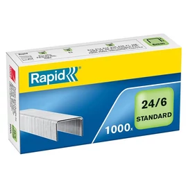Tűzőkapocs, 24/6, horganyzott, RAPID &quot;Standard&quot;