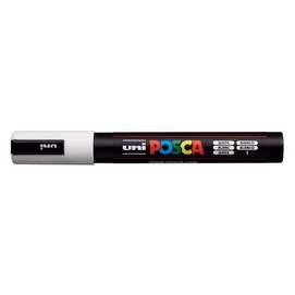 Dekormarker, 1,8-2,5 mm, UNI &quot;Posca PC-5M&quot;, fehér