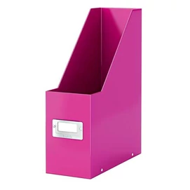 Iratpapucs, PP/karton, 95 mm, LEITZ &quot;Click&amp;Store&quot;, rózsaszín
