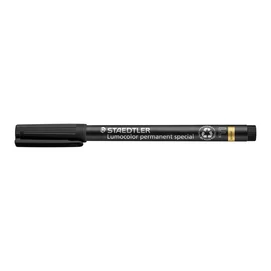 Alkoholos marker, 0,6 mm, STAEDTLER &quot;Lumocolor® special 319 F&quot;, fekete