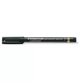 Alkoholos marker, 0,6 mm, STAEDTLER "Lumocolor® special 319 F", fekete