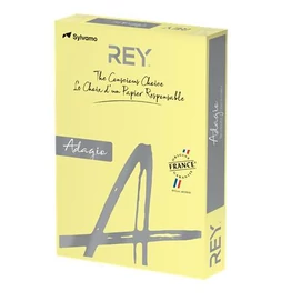 Másolópapír, színes, A3, 80 g, REY &quot;Adagio&quot;, pasztell sárga