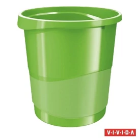 Papírkosár, 14 liter, ESSELTE &quot;Europost&quot;, Vivida zöld