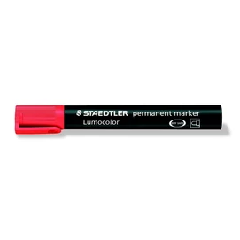 Alkoholos marker, 2 mm, kúpos, STAEDTLER &quot;Lumocolor® 352&quot;, piros