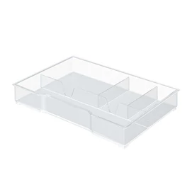 Rendszerező tálca Leitz &quot;Plus/Wow Cube&quot; fiókos irattárolókhoz, LEITZ, áttetsző