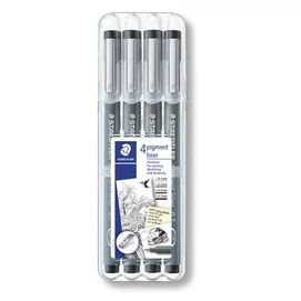 Tusfilc készlet, STAEDTLER &quot;Pigment Liner 308&quot;, fekete