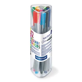 Tűfilc készlet, 0,3 mm, STAEDTLER &quot;Triplus 334&quot;, 12 különböző szín