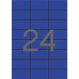 Etikett, 70x37 mm, színes, APLI, kék, 480 etikett/csomag