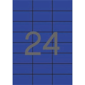 Etikett, 70x37 mm, színes, APLI, kék, 480 etikett/csomag